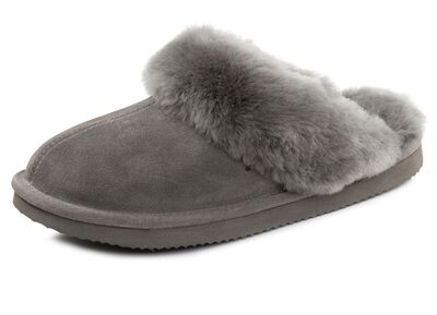 ELENA EDEN, varma damtofflor, med lammskinn 