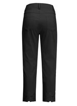 Byxor med blommiga &ouml;ljetter SVART