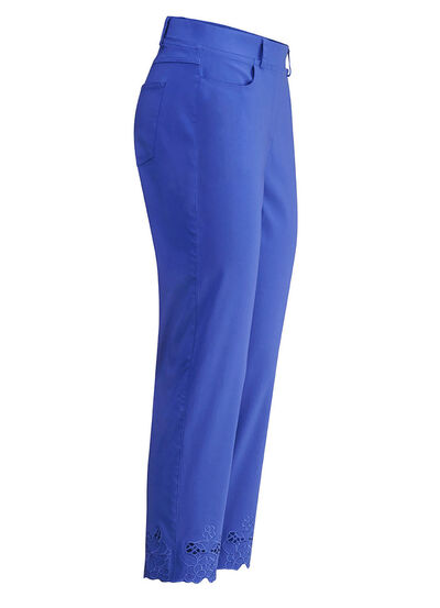 Byxor med blommiga &ouml;ljetter 