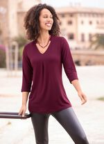 Skjorttunika med V-ringning 