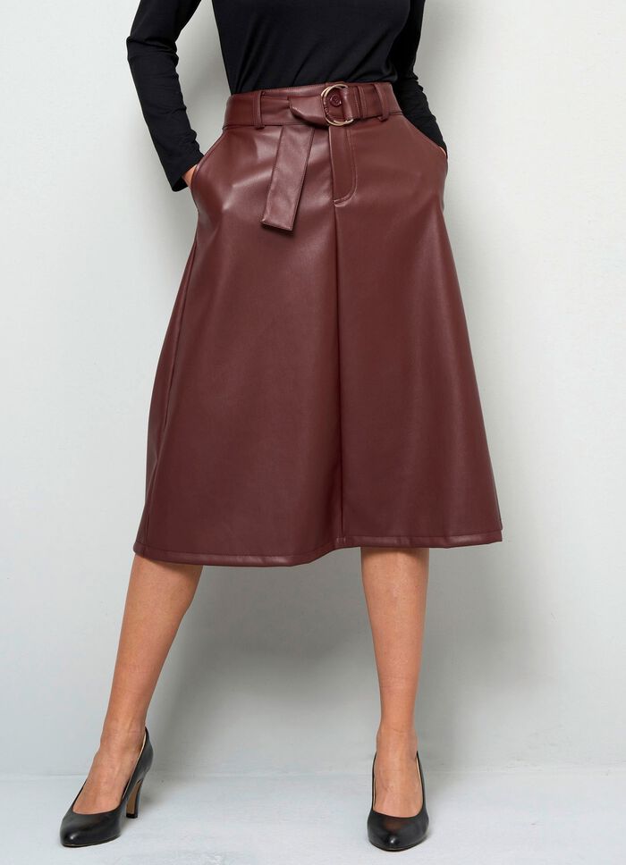 Kjol av mjuk nappaimitation 