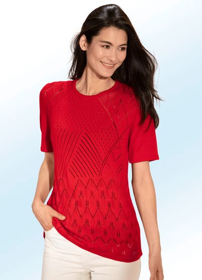 Jumper med ajour mix och fina strukturer 