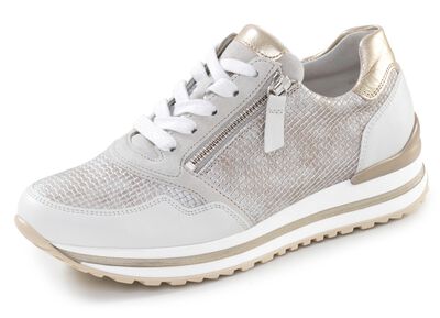 Gabor, moderiktiga damsneakers, bredd H, med uttagbar fotb&auml;dd 