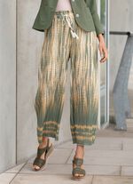 Plisserade culottes med fl&auml;tade knytband 