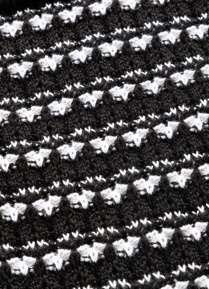 Cardigan med genomarbetad texturerad mix 