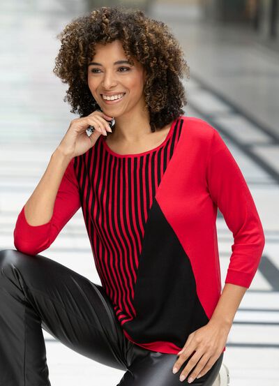 Tr&ouml;ja i mjuk, b&ouml;ljande finstickning 