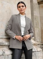 Kavaj med grafisk design 