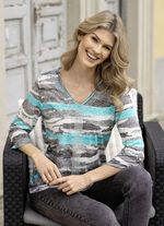 Skjorta med silverfärgade dekorativa tallrikar 