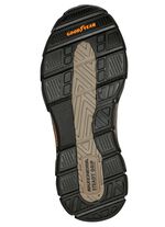 SKECHERS, bekv&auml;ma herrtofflor, med gjuten slip-in-h&auml;lplatta M&Ouml;RKBRUN