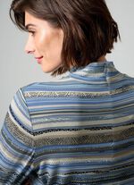 Skjorta med kort dragkedja 