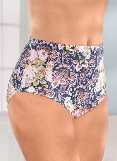 Paket med fem trosor med f&auml;rgglad tryckdesign 