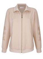 Sweatjacka med sidfickor 