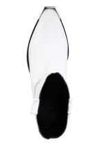 Gemini westernst&ouml;vlar gjorda av nappal&auml;der av kohud VIT