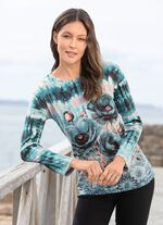 Skjorta i batik-look 