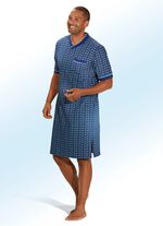 Tv&aring;delat nattlinne med V-ringning och slitsar i sidorna 