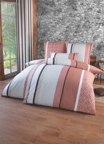 Dubbelsidigt tryckt s&auml;ngkl&auml;derset i Renforc&eacute;-kvalitet 