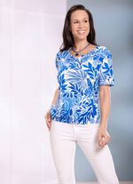 Blommig skjorttunika 