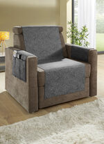 Hemaccessoarer med kedjad finish i melangelook, 