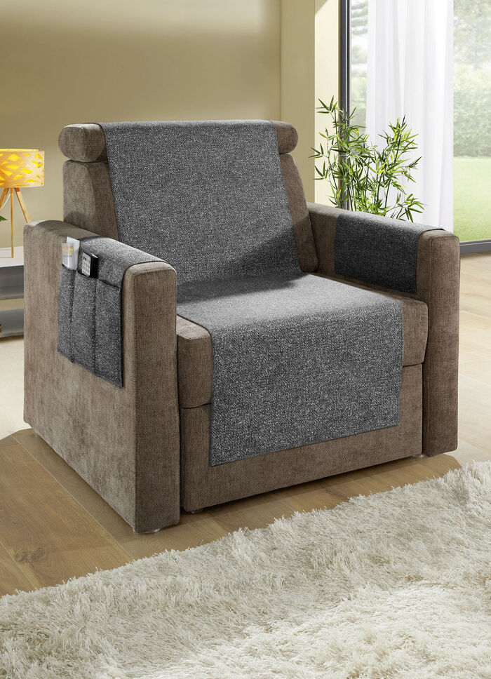 Hemaccessoarer med kedjad finish i melangelook, 