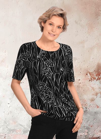 Skjorta med all-over tryck 