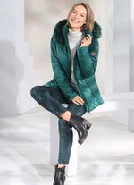 Jacka med avtagbar huva 