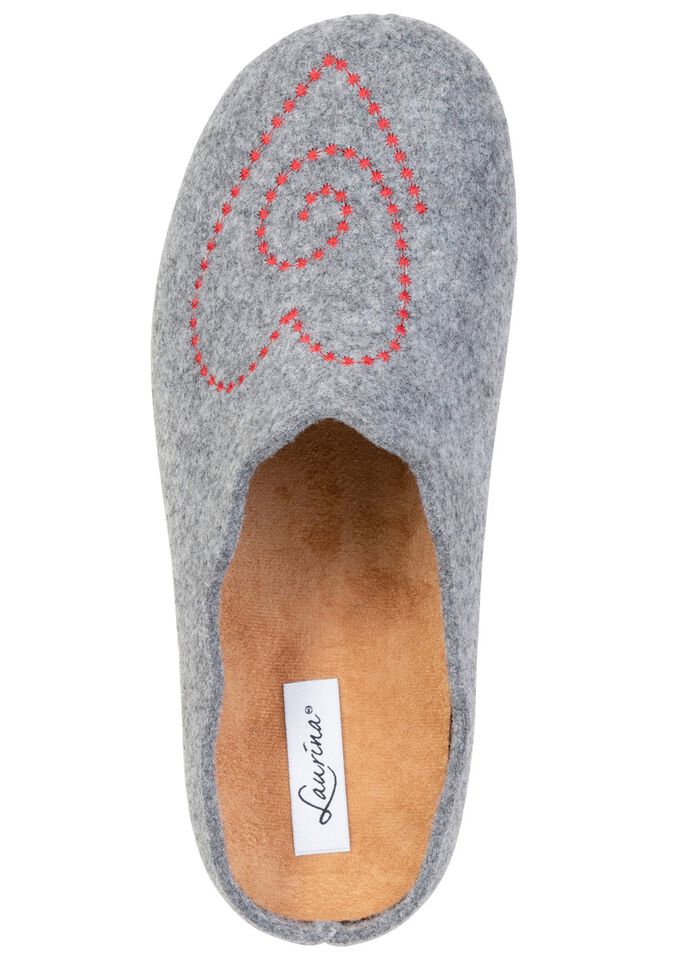 Laurina, klassiska damtofflor, med avtagbar fotb&auml;dd 