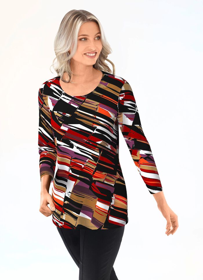 Skjorta med 3/4-&auml;rmar 