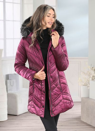 Jacka med avtagbar huva 