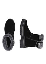 Remonte, fodrade damst&ouml;vletter, vinterskor, vidd G, med lammskinn SVART