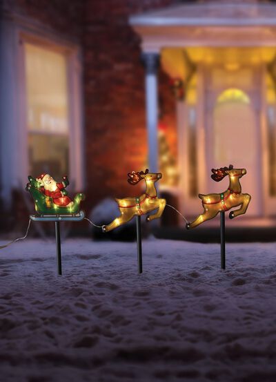 Jultomten med rensk&auml;lke 