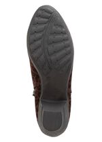 Andrea Conti, trendiga damst&ouml;vlar med dragkedja BRUN-SVART