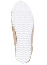 Andrea Conti, somriga damskor med sn&ouml;rning, vidd G, med uttagbar fotb&auml;dd MATTGOLD