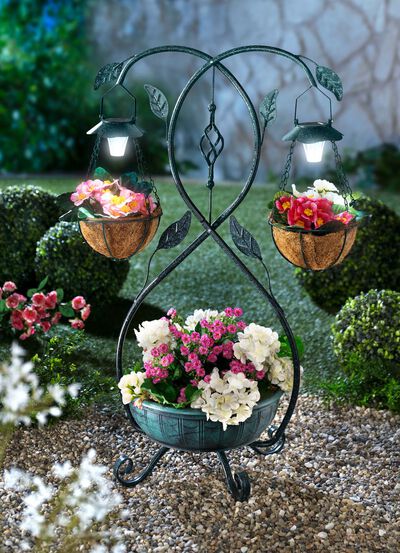 v&auml;xtst&auml;ll med solcellslampor 