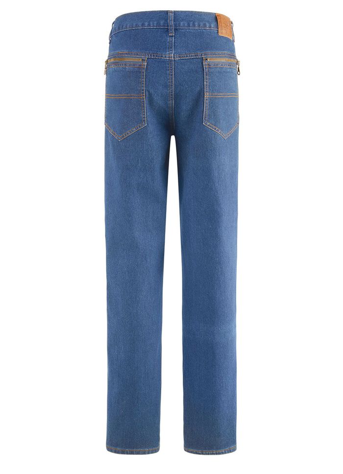Jeans med res&aring;rinf&auml;llningar i 3 f&auml;rger 