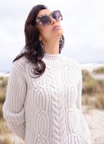 Tr&ouml;ja i fluffig, mjuk grovstickad 