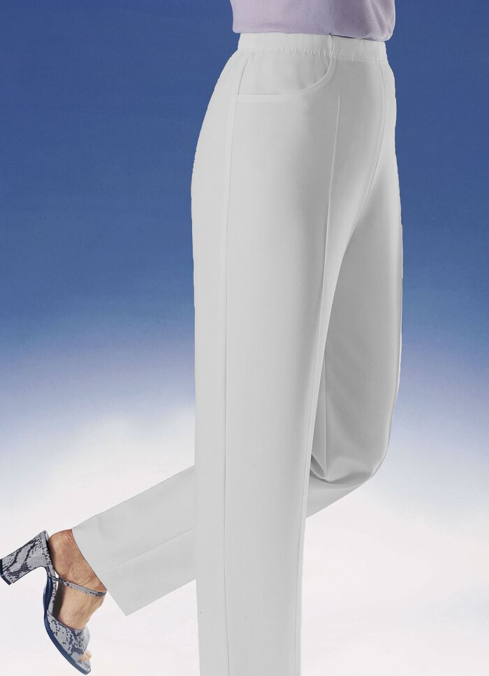 Byxor med praktiska sidfickor i 6 färger ECRU