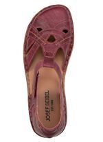 Josef Seibel, sommarsandaler f&ouml;r kvinnor, vidd G, med kardborrekn&auml;ppning 