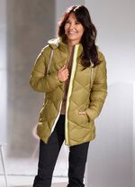 Jacka med diamantquiltning 