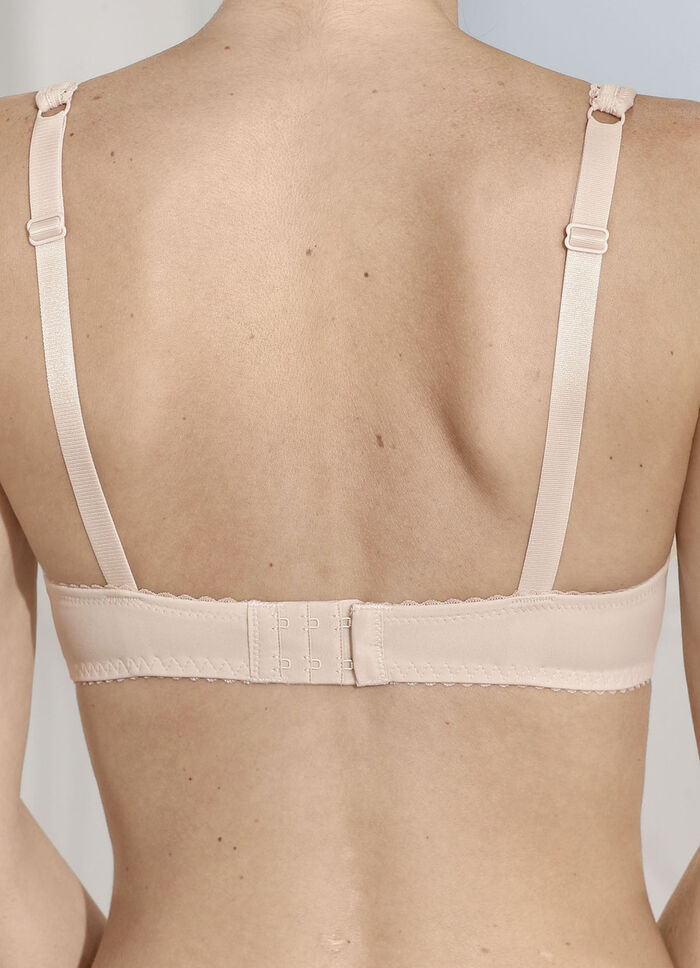 Dirndl-bh fr&aring;n Susa med blommig elastisk spets fram BEIGE