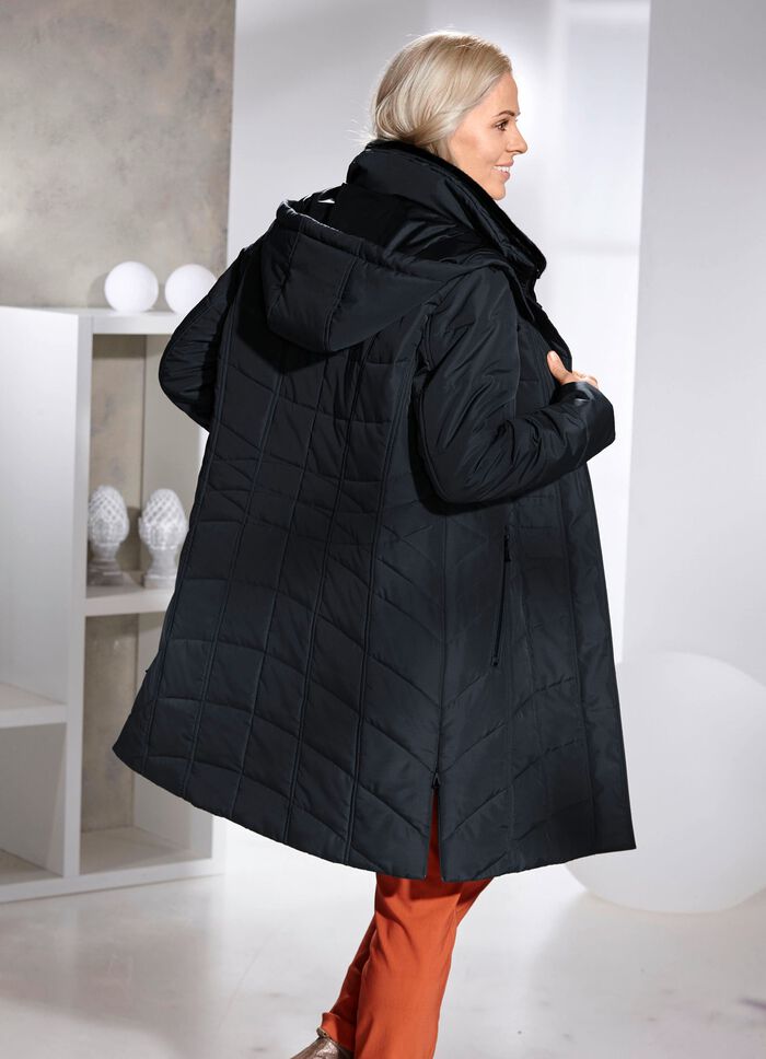 Kort kappa med h&ouml;g b&auml;rkomfort 