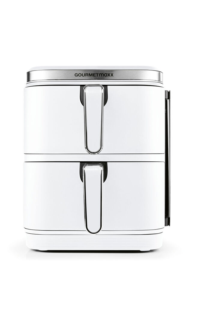 Digital varmluftsfritös med dubbel kammare “FryUP” VIT