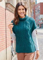 Pullunder i pärlstickning med kablar BENSIN