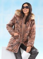 Jacka med avtagbar huva 