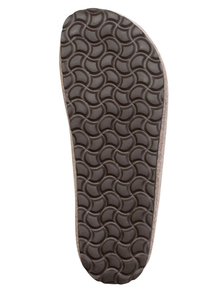 GINO GALANTE, trendiga herrtofflor, bredd H, med hjortbroderi SAND