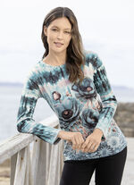 Skjorta i batik-look, 