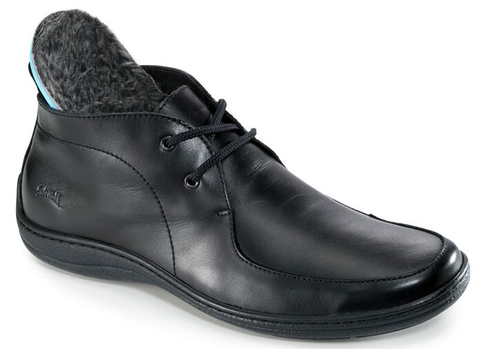 Skosko med sn&ouml;rning och avtagbar fotb&auml;dd SVART