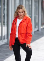 Funktionsjacka med fast huva 