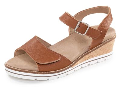 ELENA EDEN, bekv&auml;ma damsandaler, bredd H, med uttagbar fotb&auml;dd 