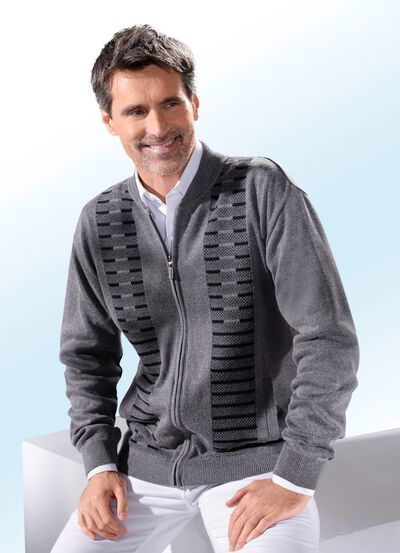 Jacka med dragkedja i 2 f&auml;rger 