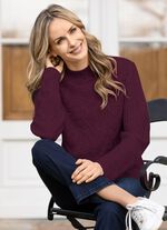 Tr&ouml;ja i p&auml;rlhalsband BORDEAUX